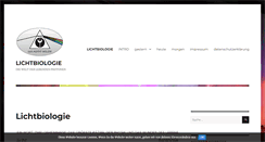 Desktop Screenshot of lichtbiologie.de