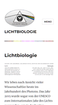 Mobile Screenshot of lichtbiologie.de