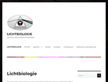 Tablet Screenshot of lichtbiologie.de